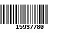 Código de Barras 15937780