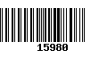 Código de Barras 15980