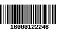 Código de Barras 16000122246