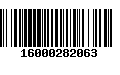 Código de Barras 16000282063