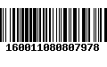 Código de Barras 160011080807978