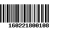 Código de Barras 160221800108