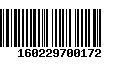 Código de Barras 160229700172