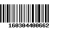 Código de Barras 160304400662