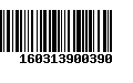 Código de Barras 160313900390