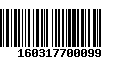 Código de Barras 160317700099