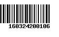 Código de Barras 160324200106