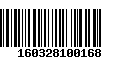 Código de Barras 160328100168