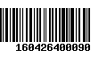 Código de Barras 160426400090