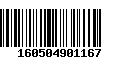 Código de Barras 160504901167