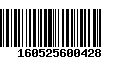 Código de Barras 160525600428