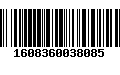 Código de Barras 1608360038085