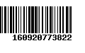 Código de Barras 160920773822