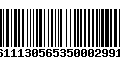 Código de Barras 16111305653500029918