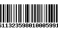 Código de Barras 16113235980100059912