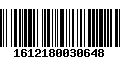 Código de Barras 1612180030648