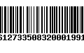 Código de Barras 16127335083200019919