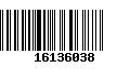 Código de Barras 16136038