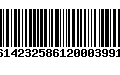 Código de Barras 16142325861200039917