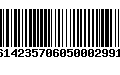 Código de Barras 16142357060500029911