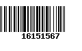 Código de Barras 16151567