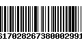 Código de Barras 16170282673800029910