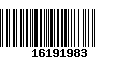 Código de Barras 16191983