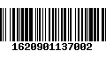 Código de Barras 1620901137002