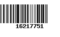 Código de Barras 16217751