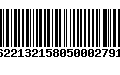 Código de Barras 16221321580500027917