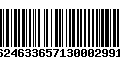 Código de Barras 16246336571300029916