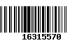 Código de Barras 16315570