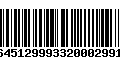 Código de Barras 16451299933200029911