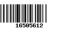 Código de Barras 16505612