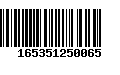 Código de Barras 165351250065