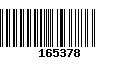 Código de Barras 165378