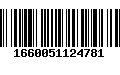 Código de Barras 1660051124781