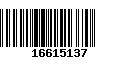 Código de Barras 16615137