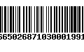 Código de Barras 16650268710300019915