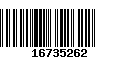 Código de Barras 16735262