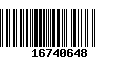 Código de Barras 16740648