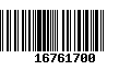 Código de Barras 16761700