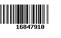 Código de Barras 16847910