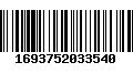 Código de Barras 1693752033540