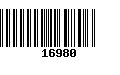 Código de Barras 16980