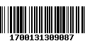 Código de Barras 1700131309087