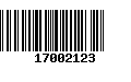 Código de Barras 17002123