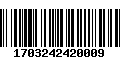 Código de Barras 1703242420009