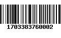 Código de Barras 1703383760002