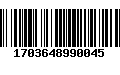 Código de Barras 1703648990045